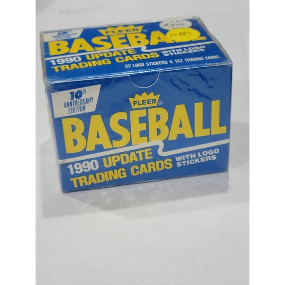 10th Anniversary UNOPENED FACTORY SEALED 1990 Fleer Baseball Cards - 132 cards - Picture 2 of 4
